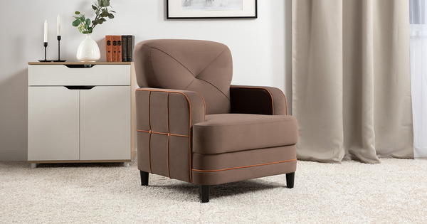 Кресло для отдыха Черри ТК 286 велюр Irida 05 шоколадно-коричневый, Эвита терра терракотовый