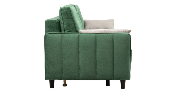 Диван-кровать прямой Арно ТД 566 велюр Лаки 20 хвойный зеленый, Vertical 910 молочно-серый