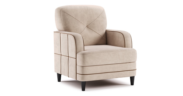 Кресло для отдыха Черри ТК 284 велюр Irida 02 светло-бежевый, Эвита шоколад бежево-коричневый