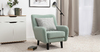 Кресло для отдыха Дакота ТК 585 велюр Vendetta 18 ментоловый, Marcello-5 1327 A1 col 19 ментоловый орнамент