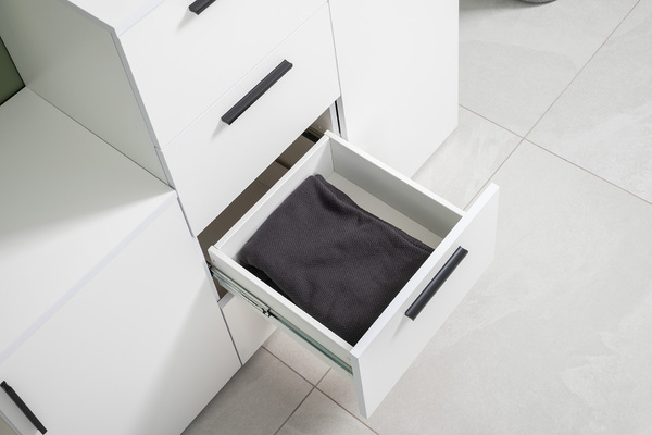 Прихожая Эйр композиция 2 белый PE шагрень, собирается на любую сторону