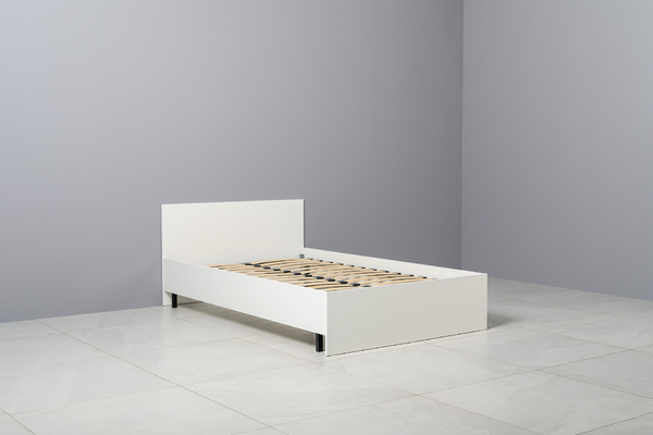 Кровать Эйр 11.46.01 с ортопедическим основанием, белый РЕ шагрень, спальное место 120 х 200