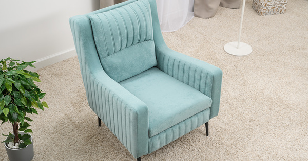 Кресло для отдыха Изабель ТК 736 велюр Романс минт ментоловый