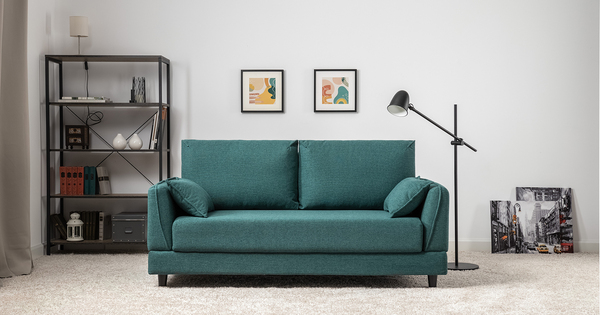 Диван-кровать прямой Макс ТД 287 жаккард Анри 19 изумрудный