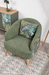 Кресло для отдыха Маттиас ТК 120 велюр монстера, moss 615, зеленый