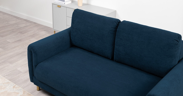 Диван-кровать прямой Оникс ТД 208 велюр Ocean 017 синий