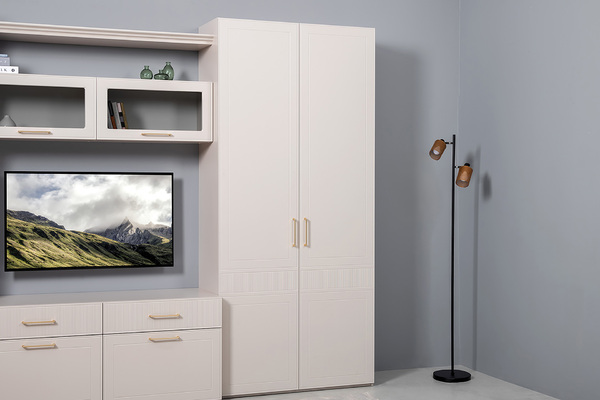 Шкаф для одежды Ричфорд 16.327.02 кашемир 5981 BS, моно керамика D166-2 ПВХ