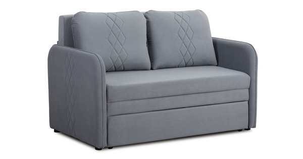 Диван-кровать прямой Юта (120) ТД 520 велюр Вивальди 12 сине-серый